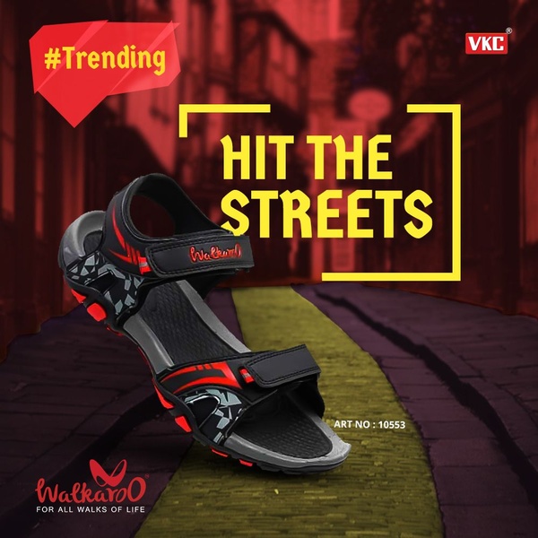 sandals, men sandals, casual sandals, walking sandals, outdoor sandals, sport sandals, summer footwear, brand awareness, new arrival, outdoor, modern typography, energetic, bold, red, yellow, black